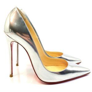 Christian Louboutin Silver Heels